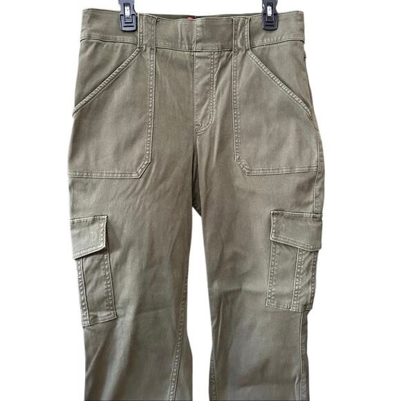 Spanx Stretch Twill Ankle Cargo Pants 20311R Olive Green Size 1X - Picture 8 of 12